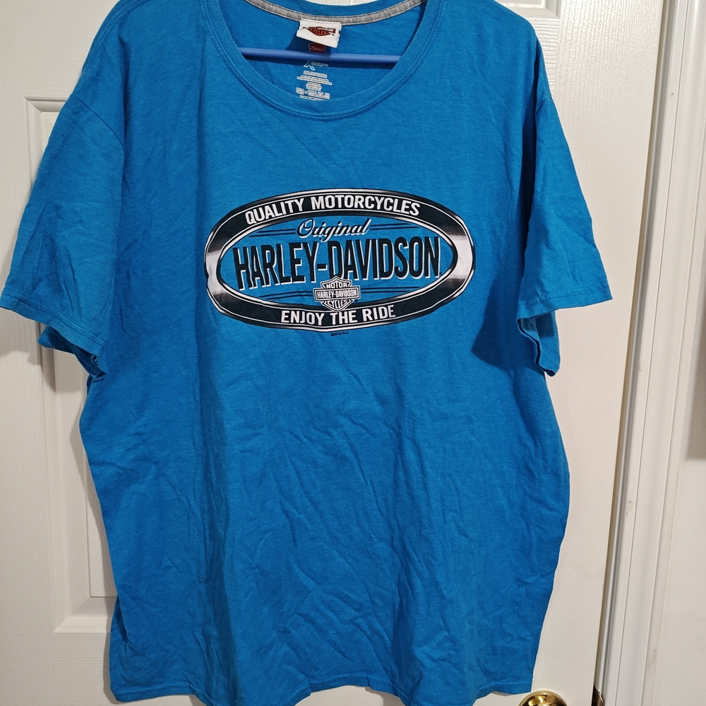 Harley-Davidson Vibrant Blue Short Sleeve Tee